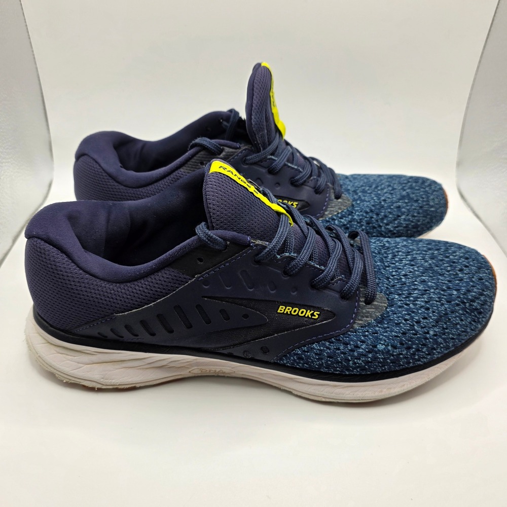 Brooks Range 2 Running Shoes Navy Blue Yellow | Mens 9.5 D 1103751D425